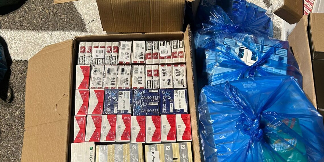 על כביש עוקף חריש: סוכלה הברחת טבק וסיגריות משטחי הרשות