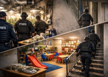 מעל גן ילדים בחריש: נחשפה דירת גידול סמים – שלושה נעצרו, בהם שני קטינים